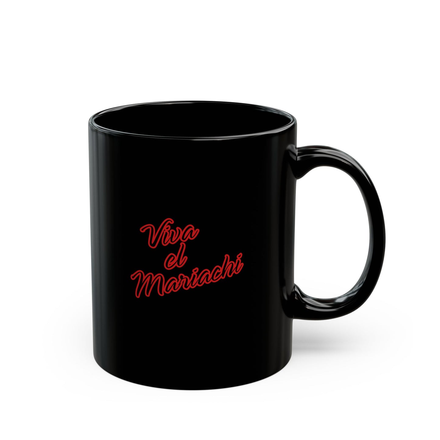 Red Viva El Mariachi Black Mug (11oz, 15oz)