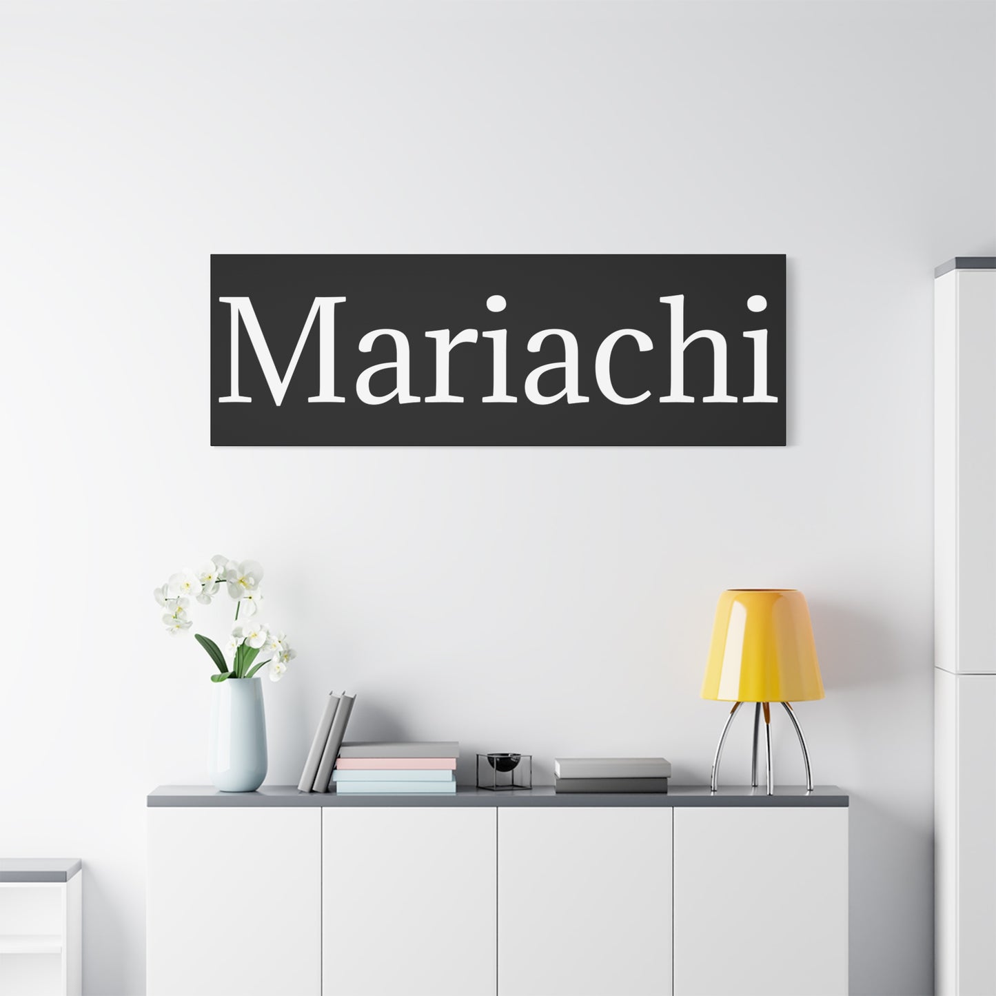 White Mariachi Matte Canvas, Stretched, 1.25"
