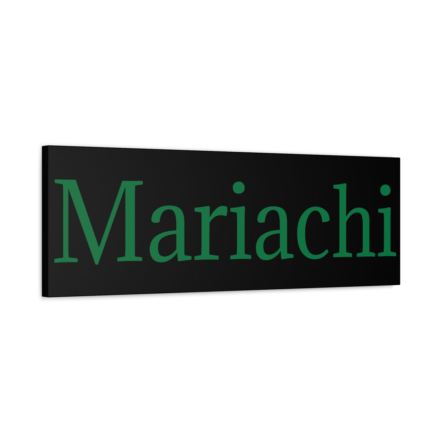 Green Mariachi Matte Canvas, Stretched, 1.25"