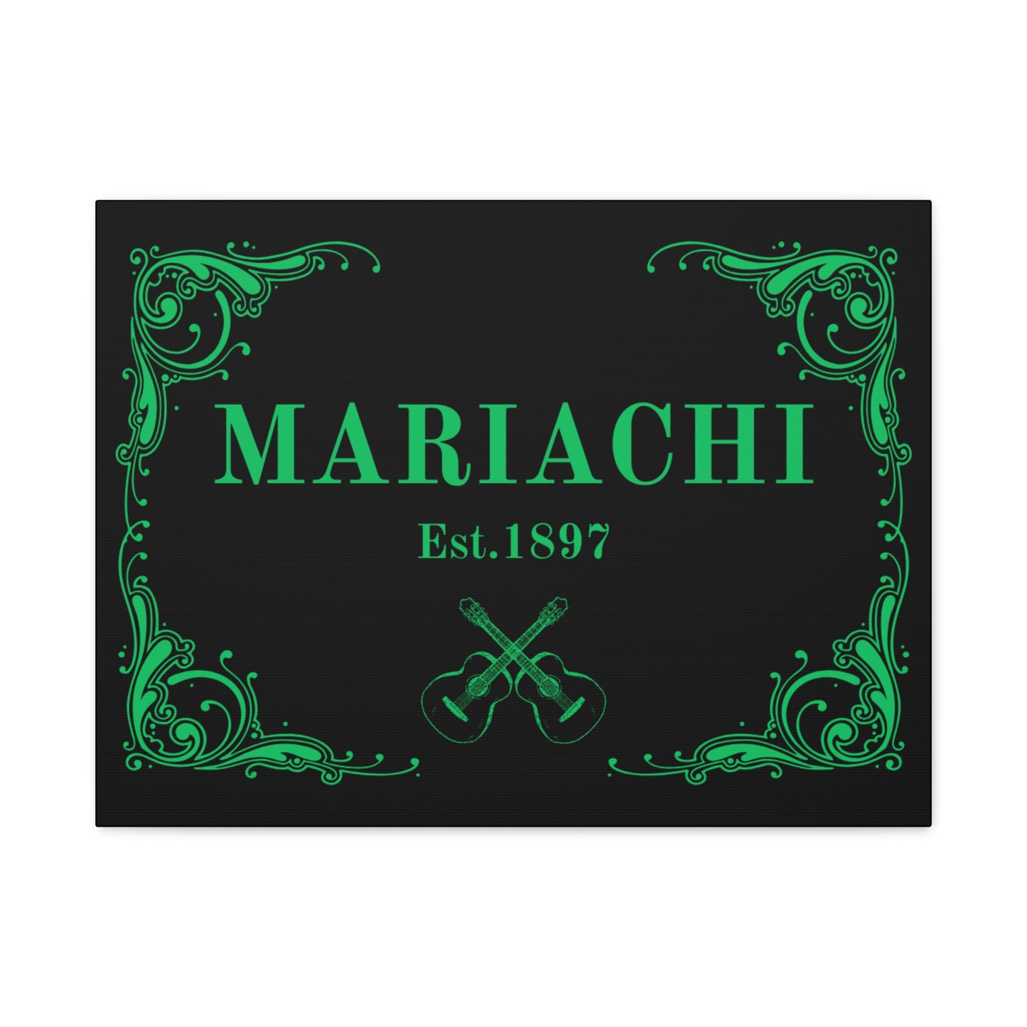 Green Mariachi Established Matte Canvas, Stretched, 1.25"