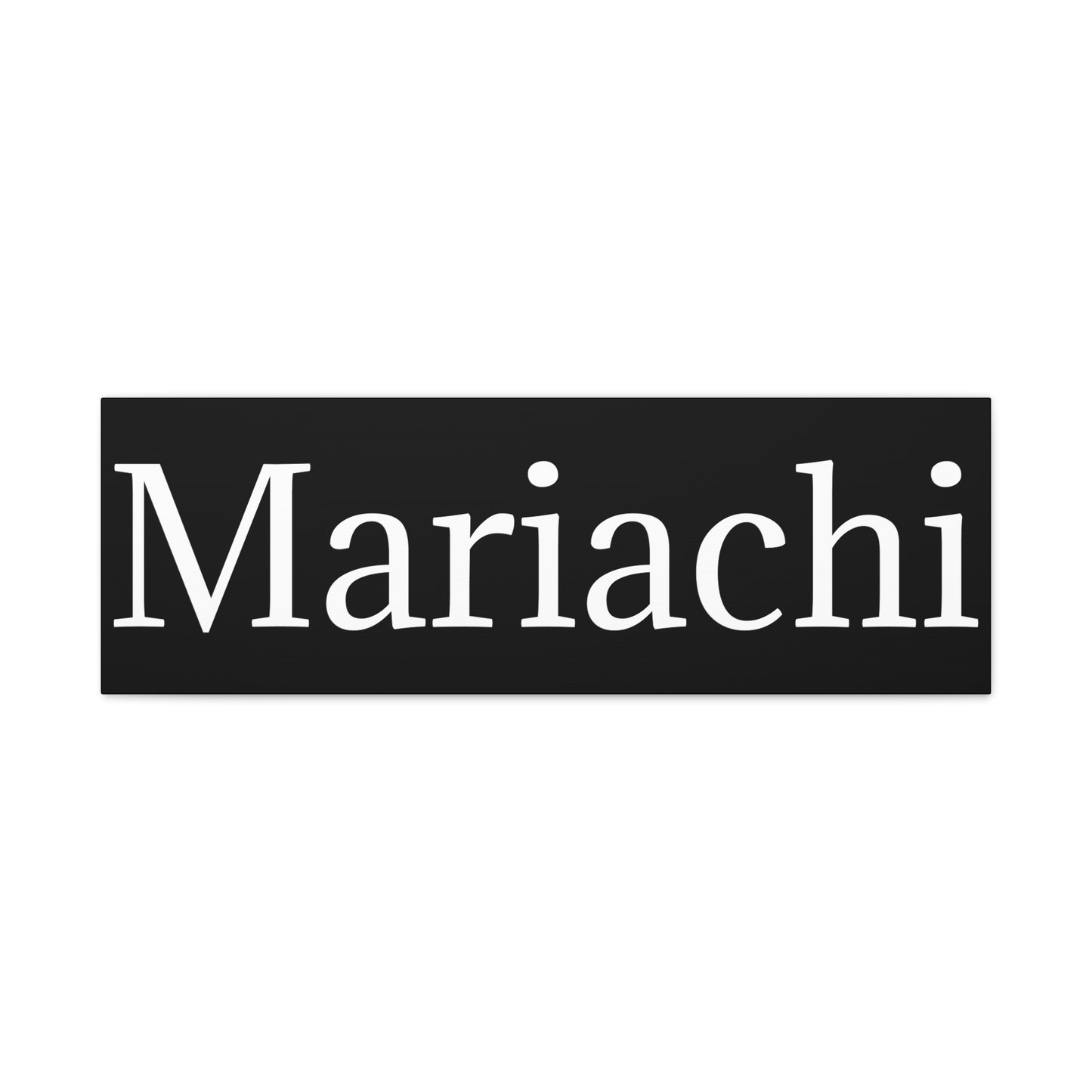 White Mariachi Matte Canvas, Stretched, 1.25"