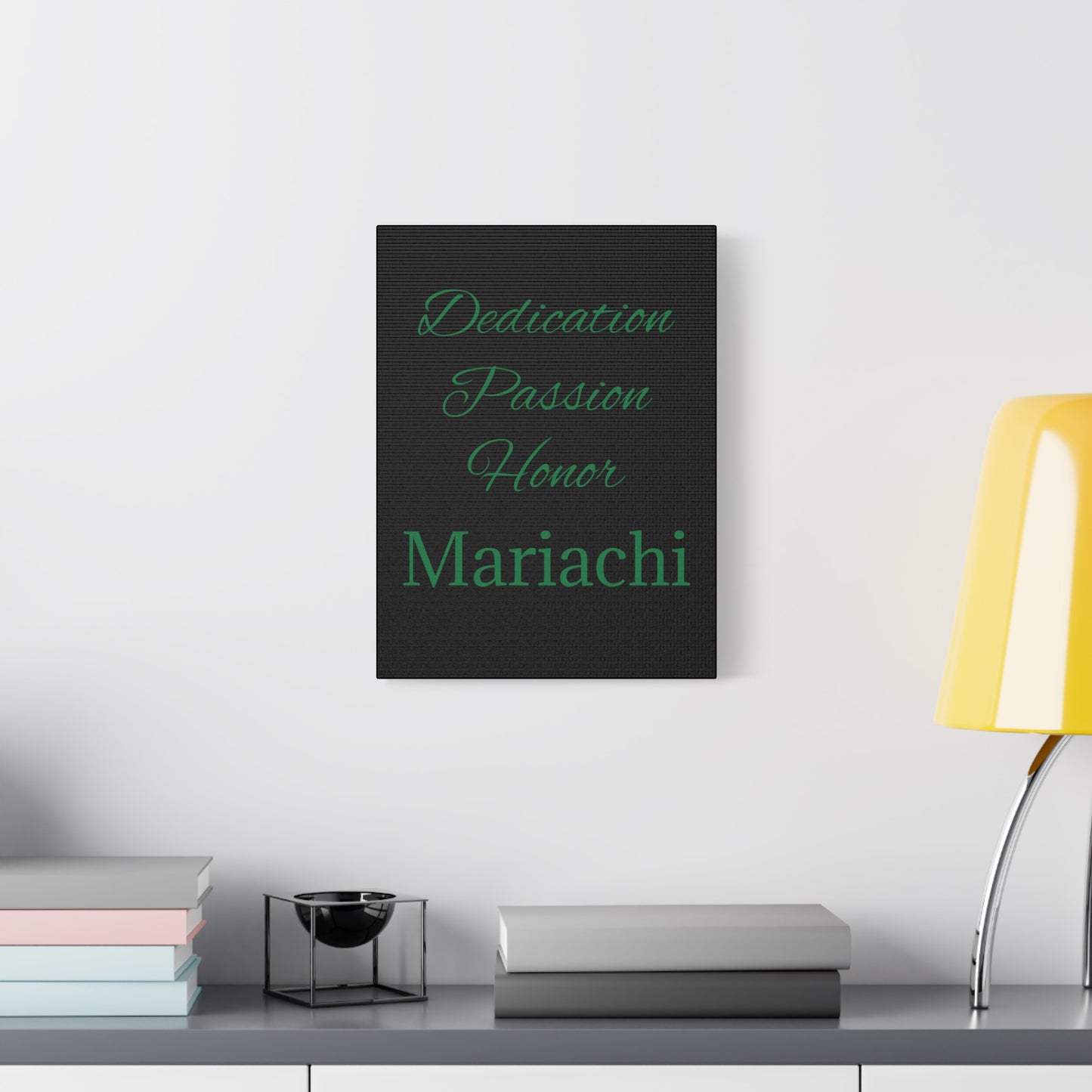 Green Dedication Passion Honor Matte Canvas, Stretched, 1.25"