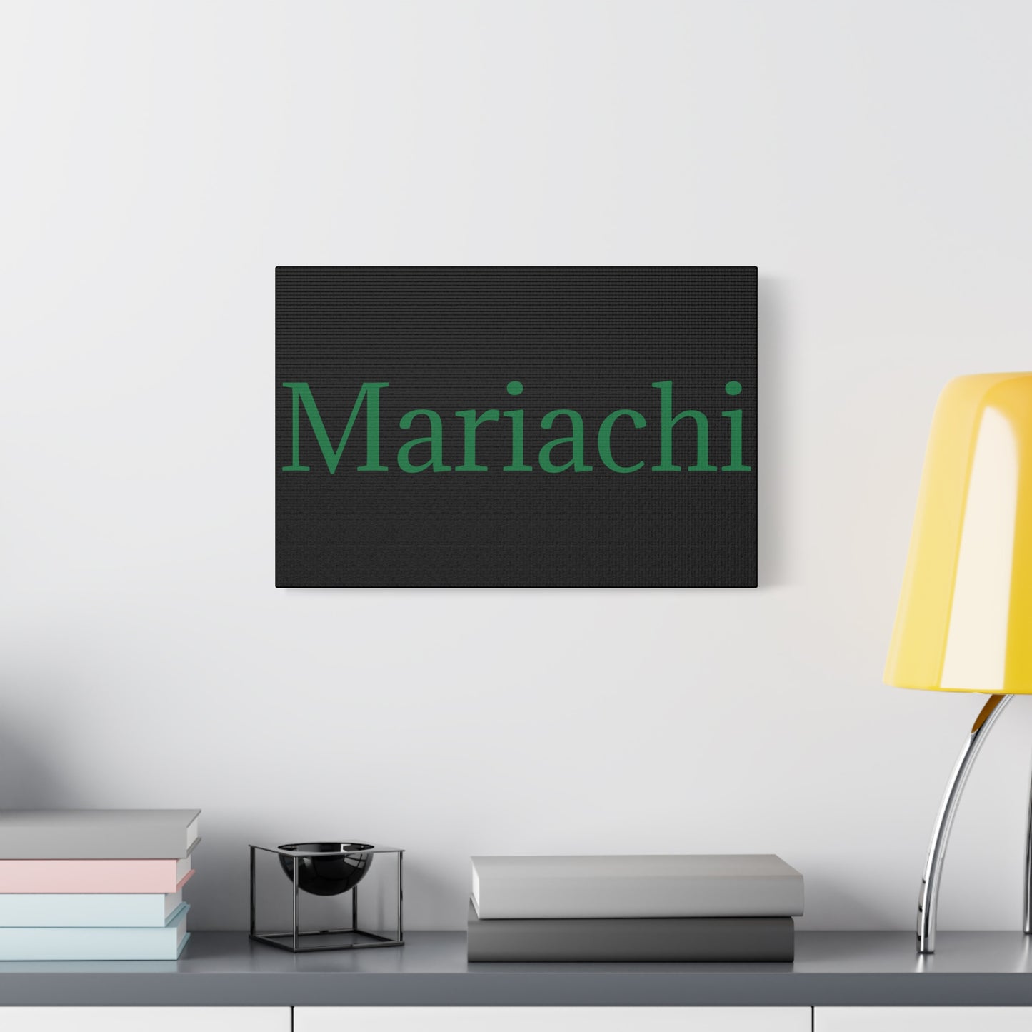 Green Mariachi Matte Canvas, Stretched, 1.25"