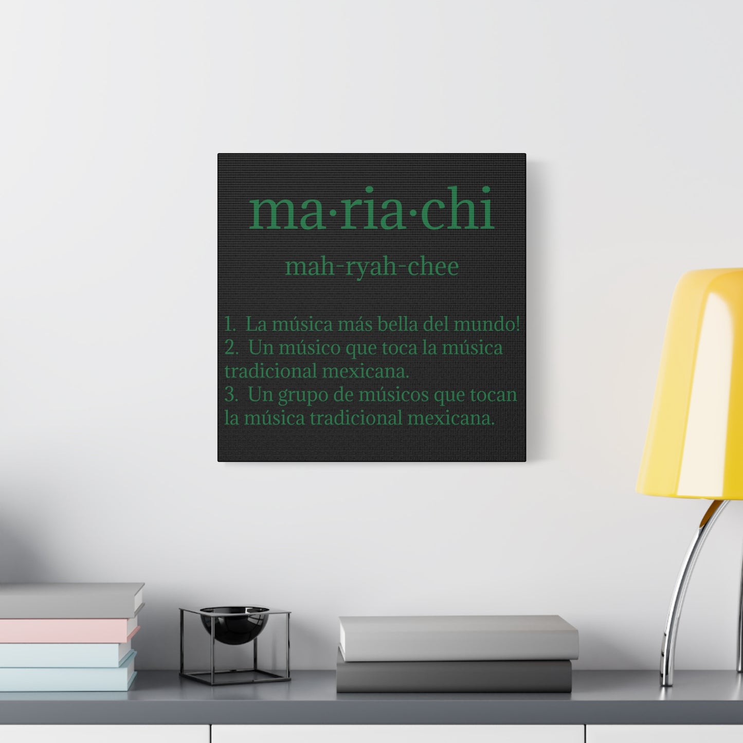 Green Mariachi Definition Business Matte Canvas, Stretched, 1.25"