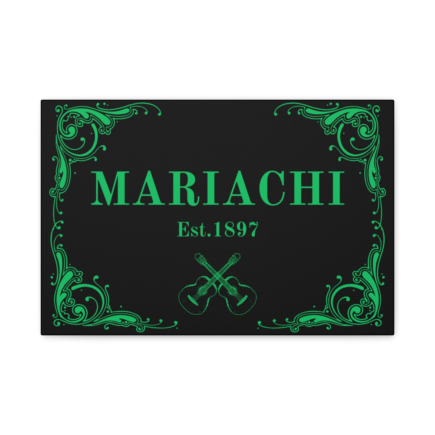 Green Mariachi Established Matte Canvas, Stretched, 1.25"