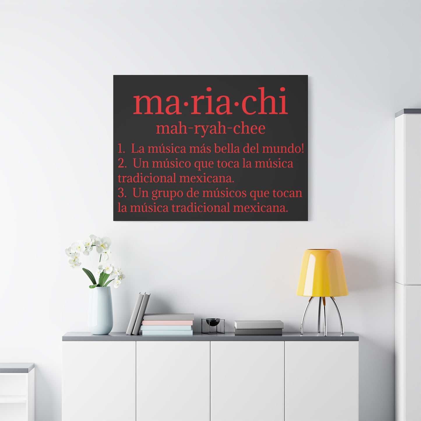 Red Mariachi Definition Business Matte Canvas, Stretched, 1.25"