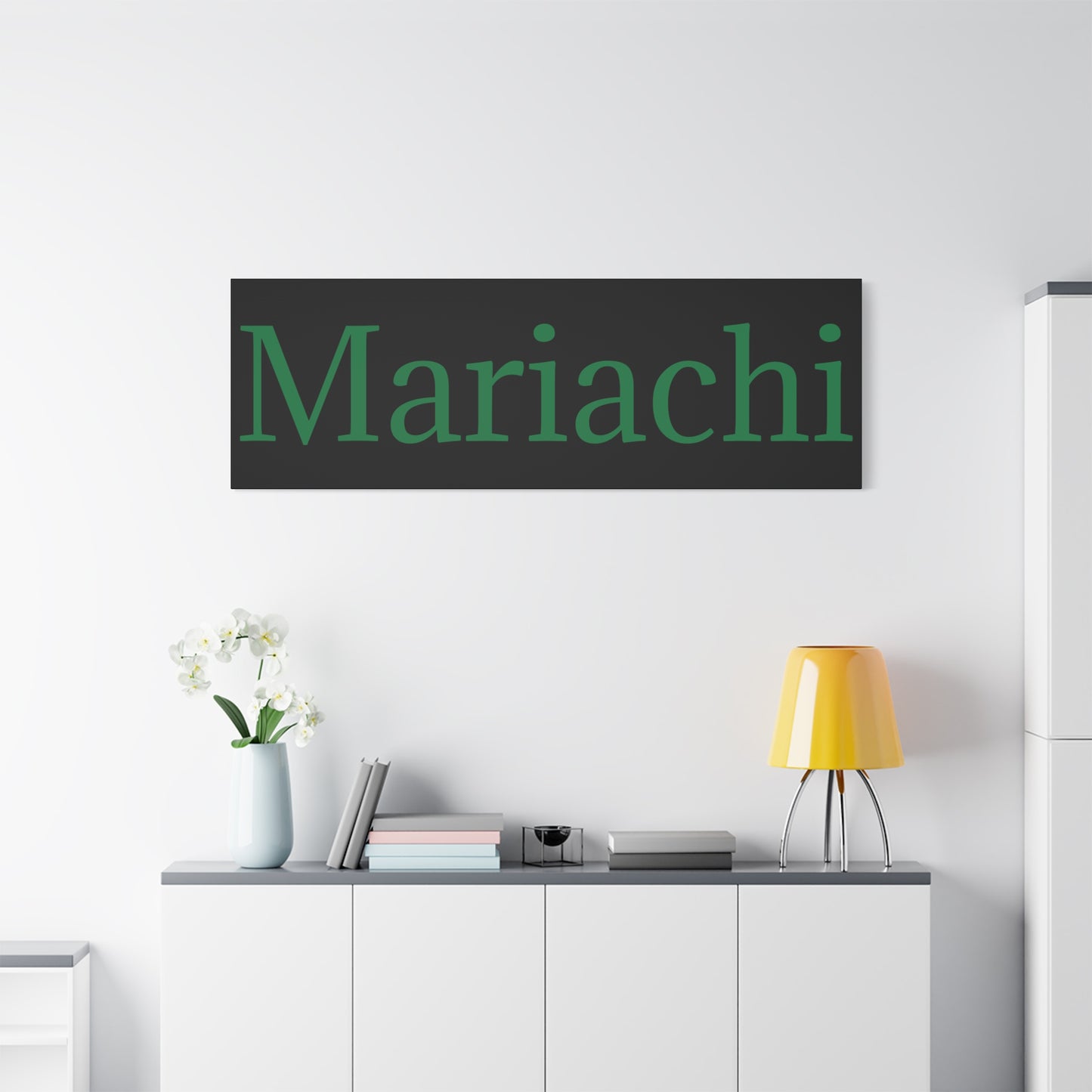 Green Mariachi Matte Canvas, Stretched, 1.25"