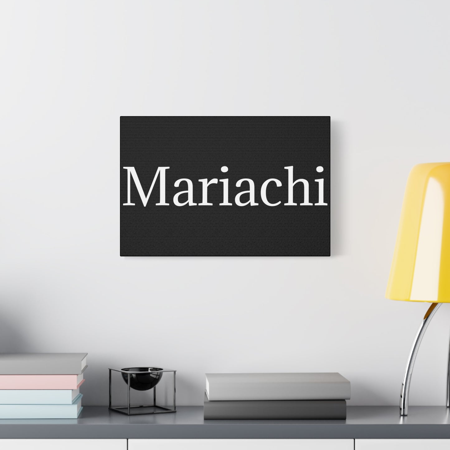 White Mariachi Matte Canvas, Stretched, 1.25"