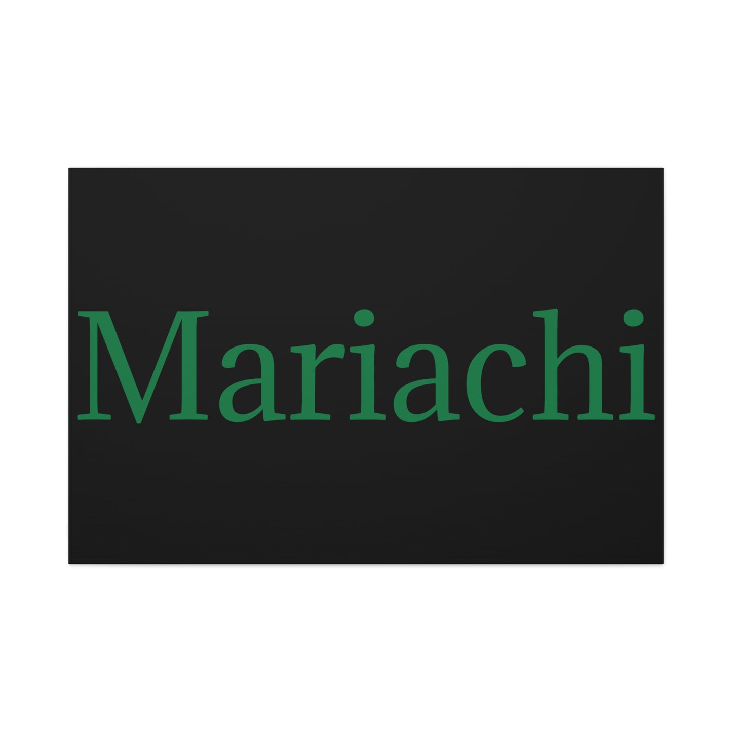 Green Mariachi Matte Canvas, Stretched, 1.25"