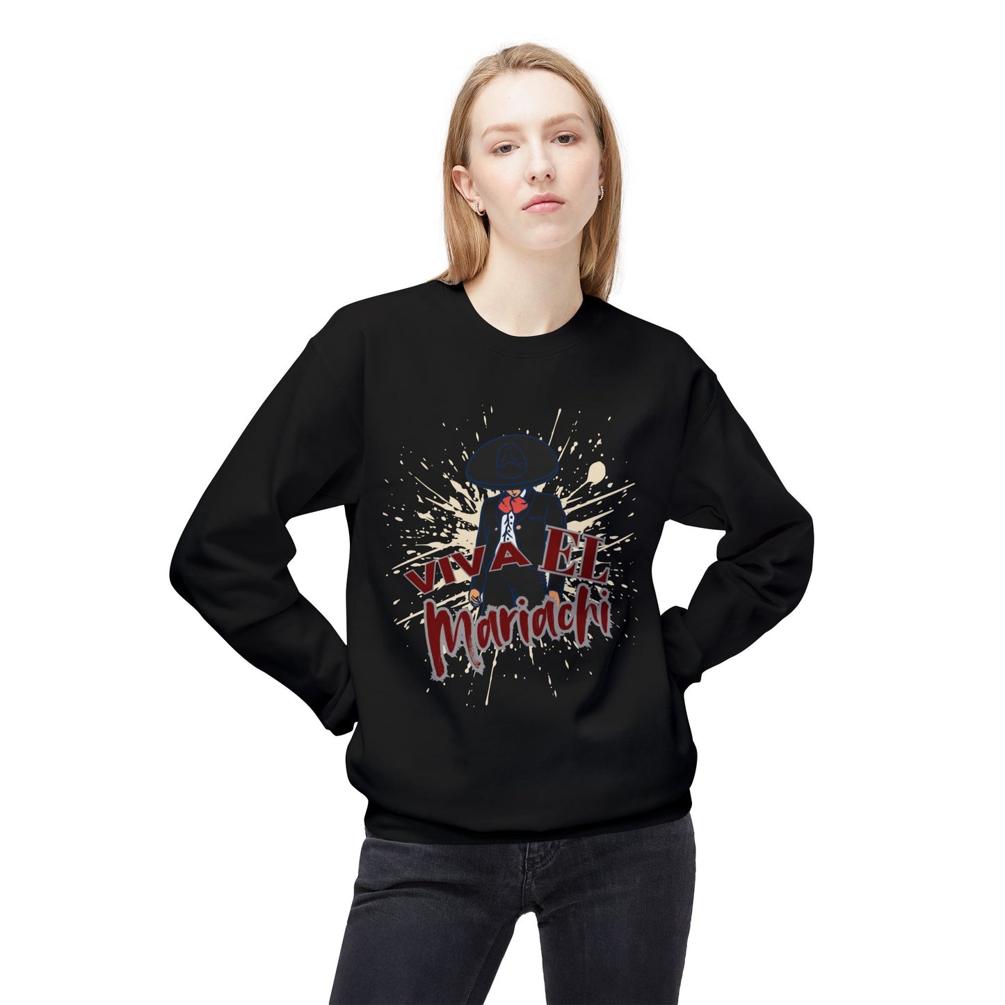 Viva El Mariachi Unisex Midweight Softstyle Fleece Crewneck Sweatshirt