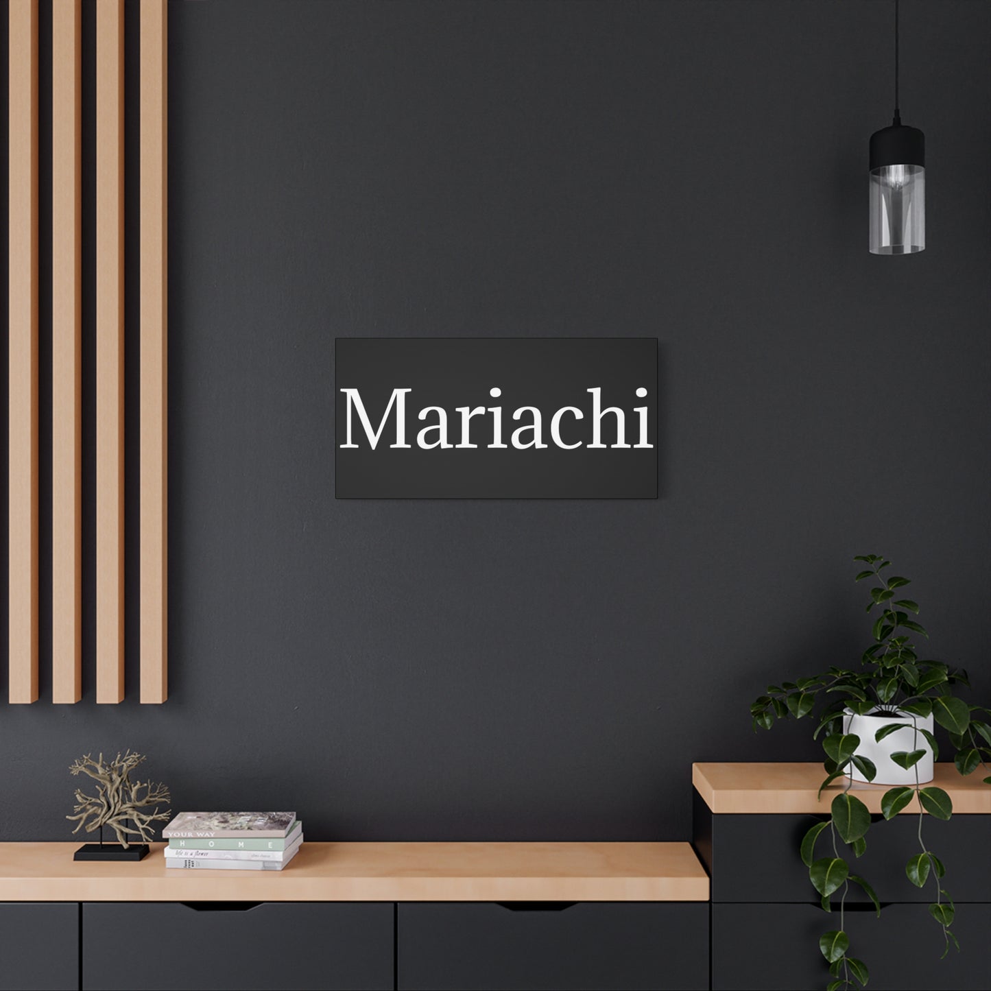 White Mariachi Matte Canvas, Stretched, 1.25"