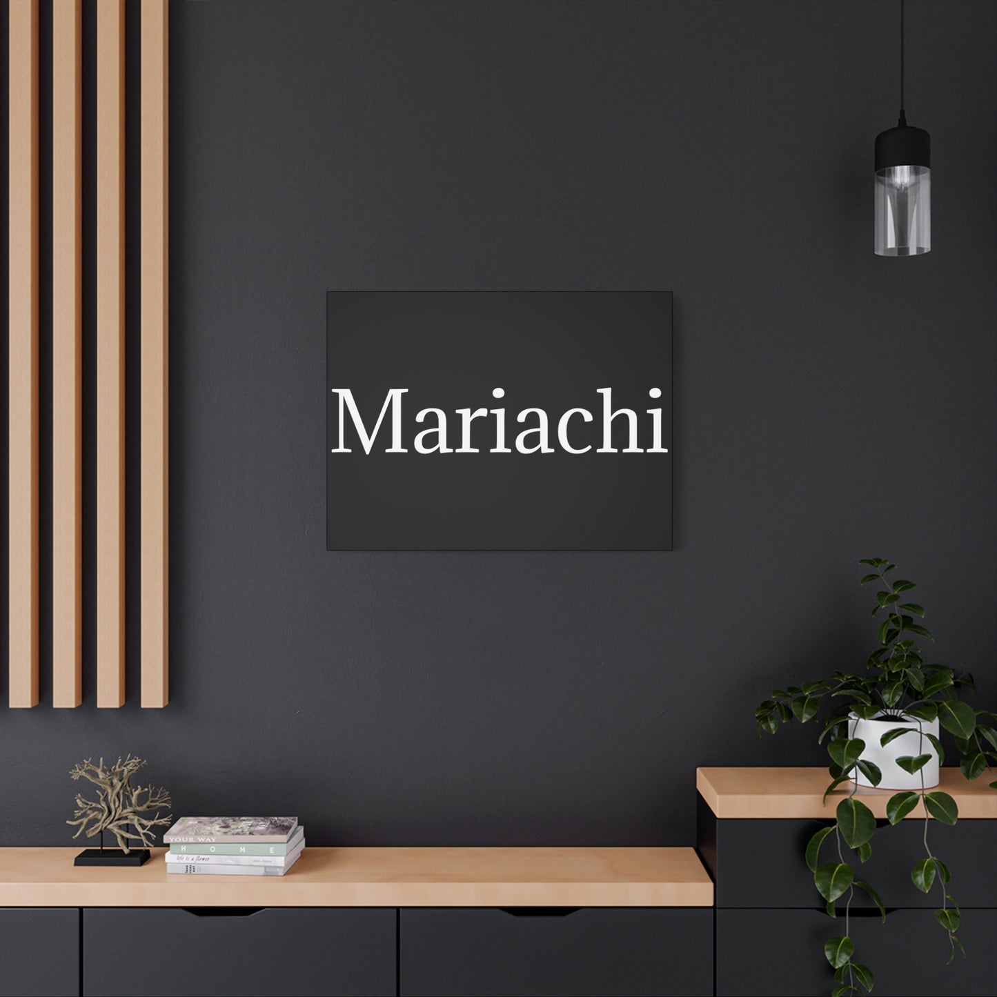 White Mariachi Matte Canvas, Stretched, 1.25"