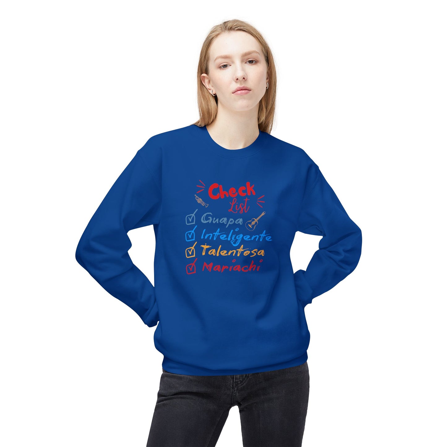 Checklist Guapa Unisex Midweight Softstyle Fleece Crewneck Sweatshirt