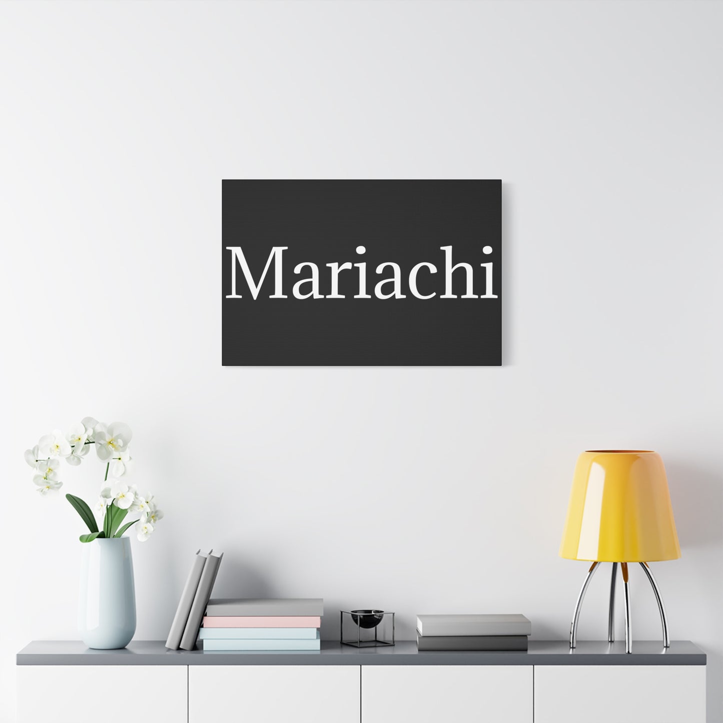 White Mariachi Matte Canvas, Stretched, 1.25"