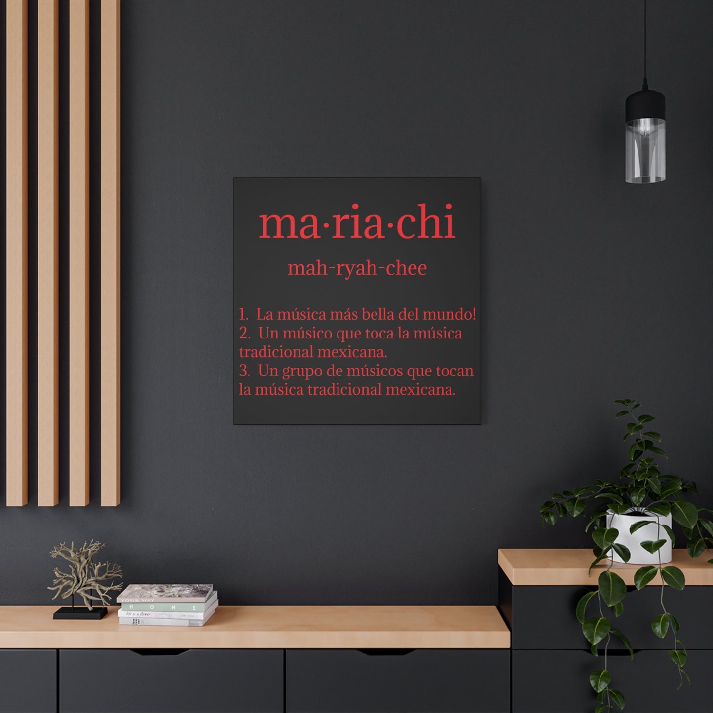 Red Mariachi Definition Business Matte Canvas, Stretched, 1.25"