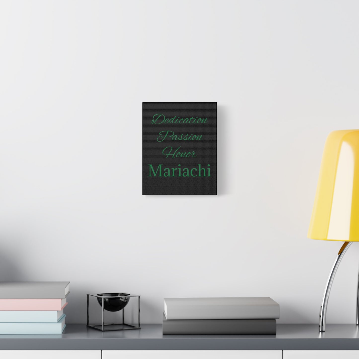 Green Dedication Passion Honor Matte Canvas, Stretched, 1.25"