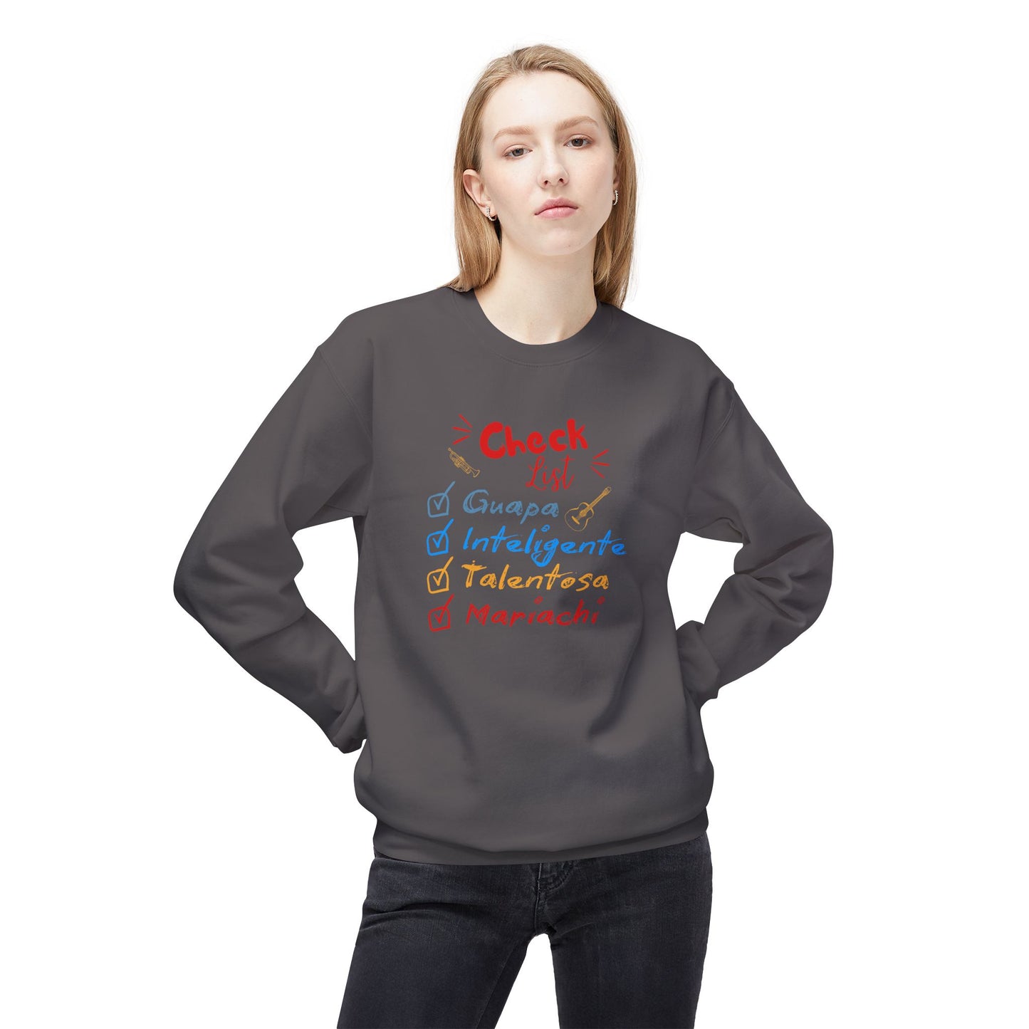 Checklist Guapa Unisex Midweight Softstyle Fleece Crewneck Sweatshirt