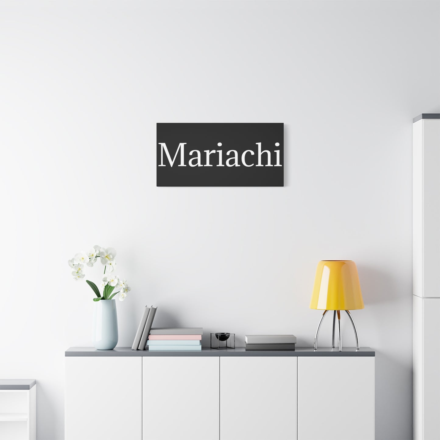 White Mariachi Matte Canvas, Stretched, 1.25"