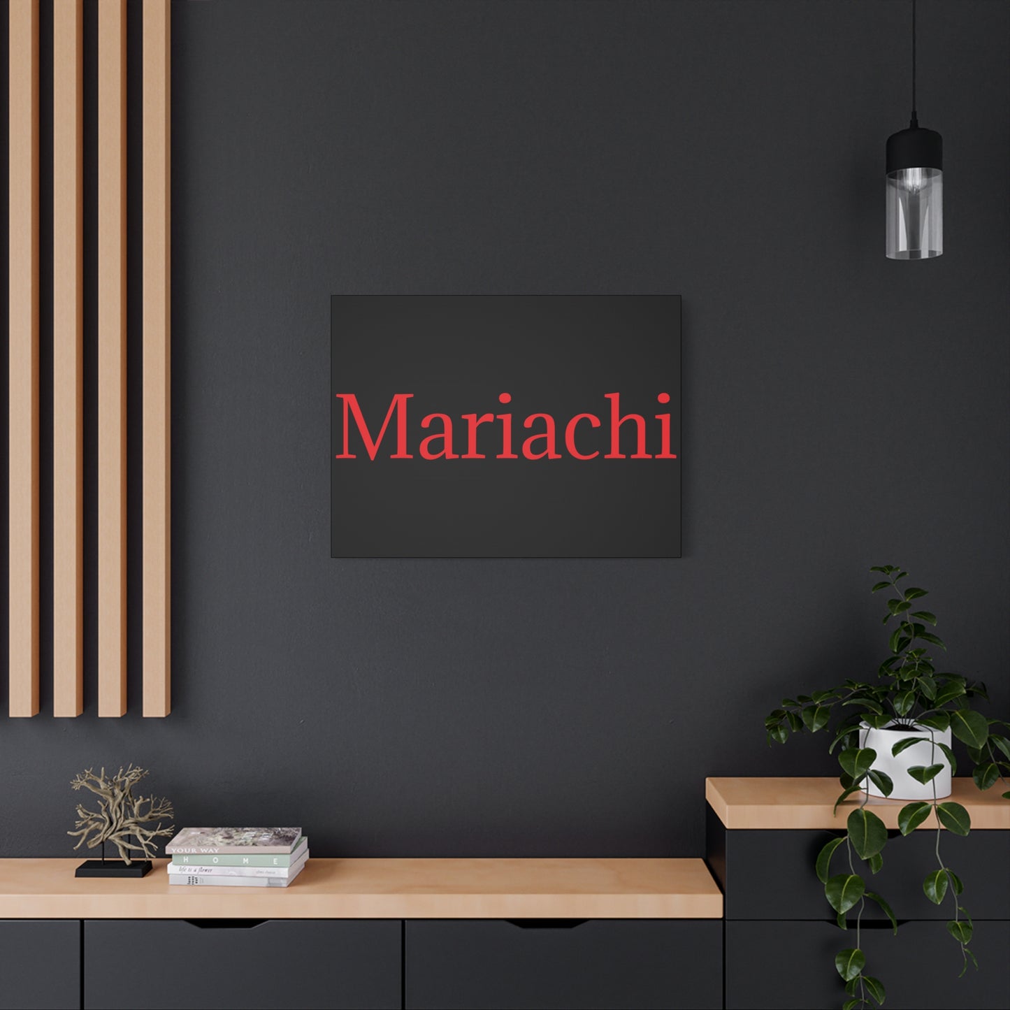 Red Mariachi Matte Canvas, Stretched, 1.25"