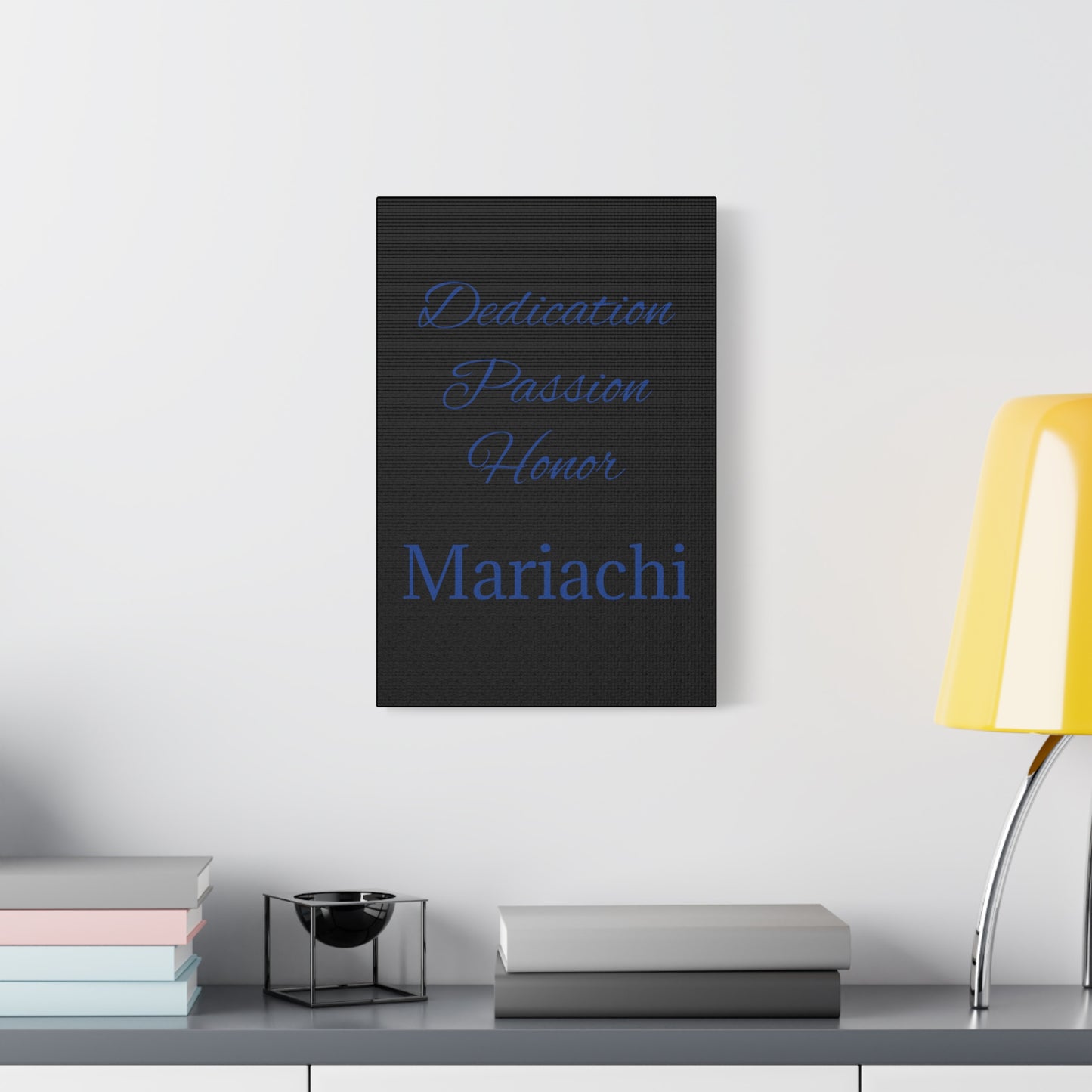 Blue Dedication Passion Honor Matte Canvas, Stretched, 1.25"