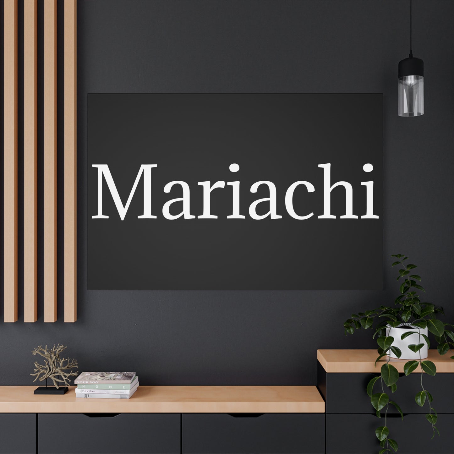 White Mariachi Matte Canvas, Stretched, 1.25"