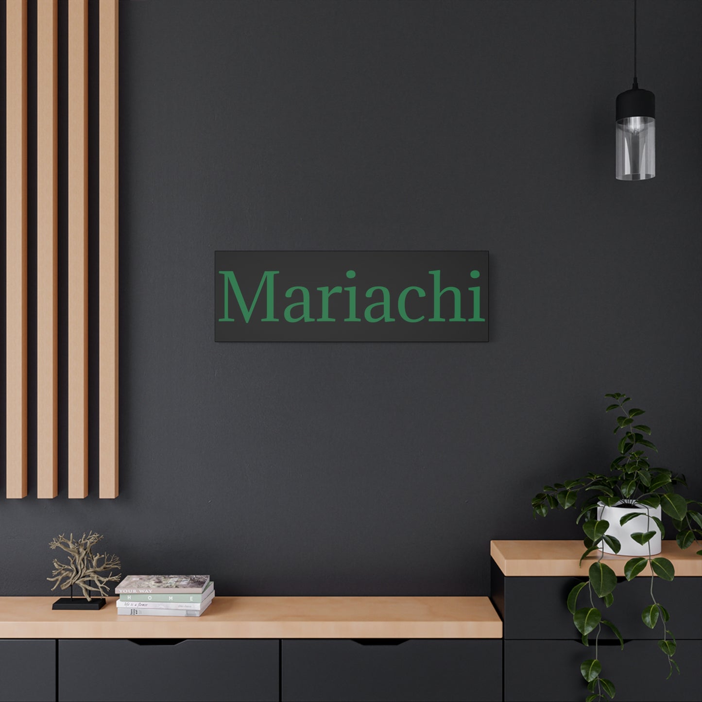 Green Mariachi Matte Canvas, Stretched, 1.25"