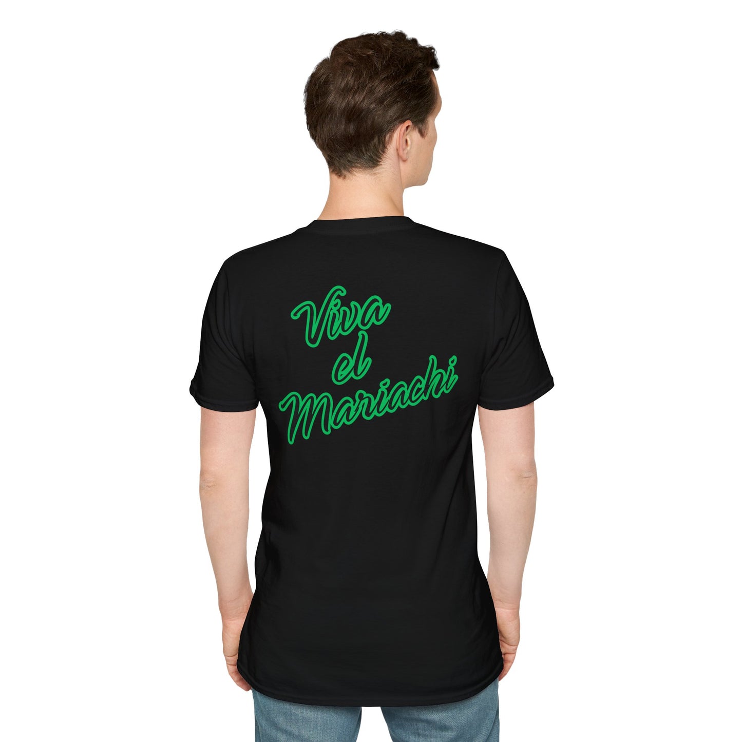 Green Viva El Mariachi Unisex Softstyle T-Shirt