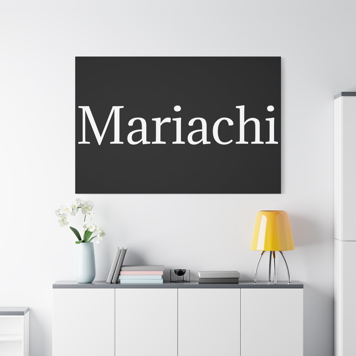 White Mariachi Matte Canvas, Stretched, 1.25"
