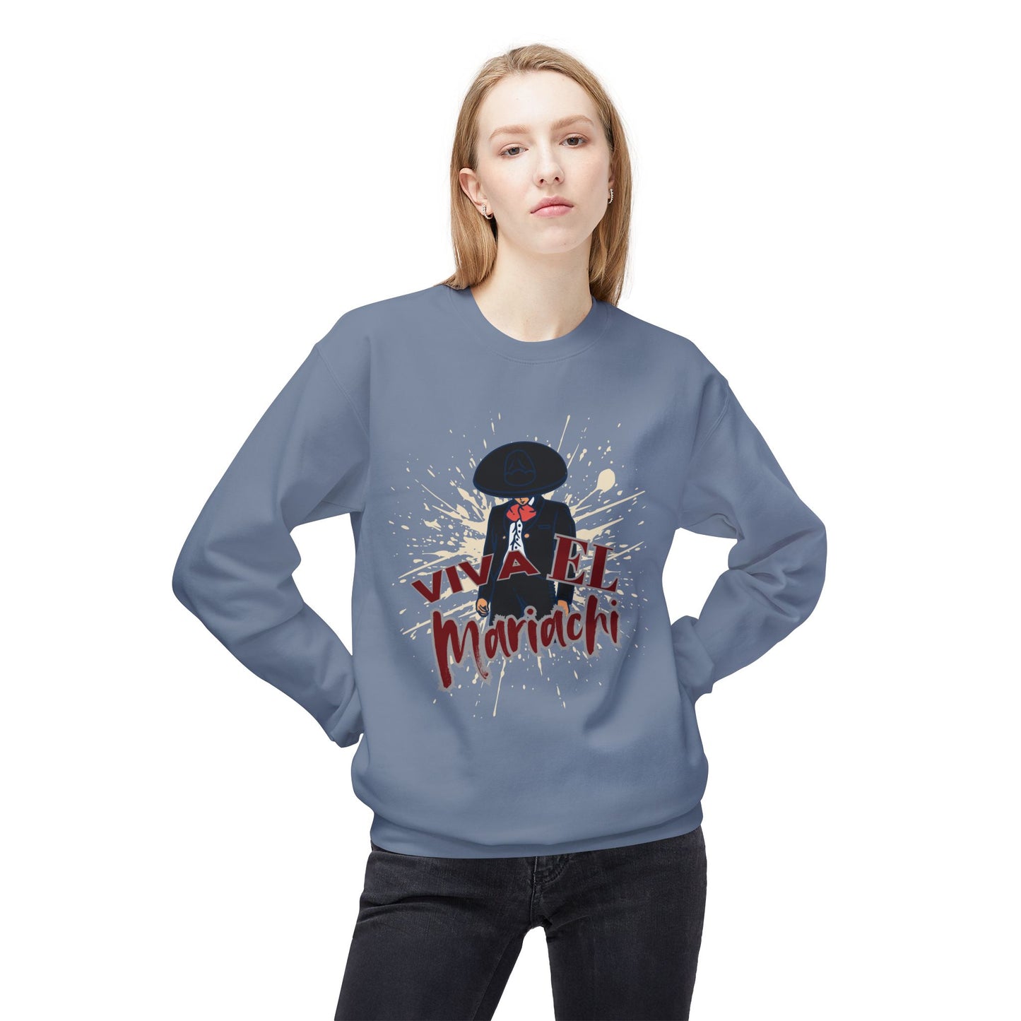 Viva El Mariachi Unisex Midweight Softstyle Fleece Crewneck Sweatshirt