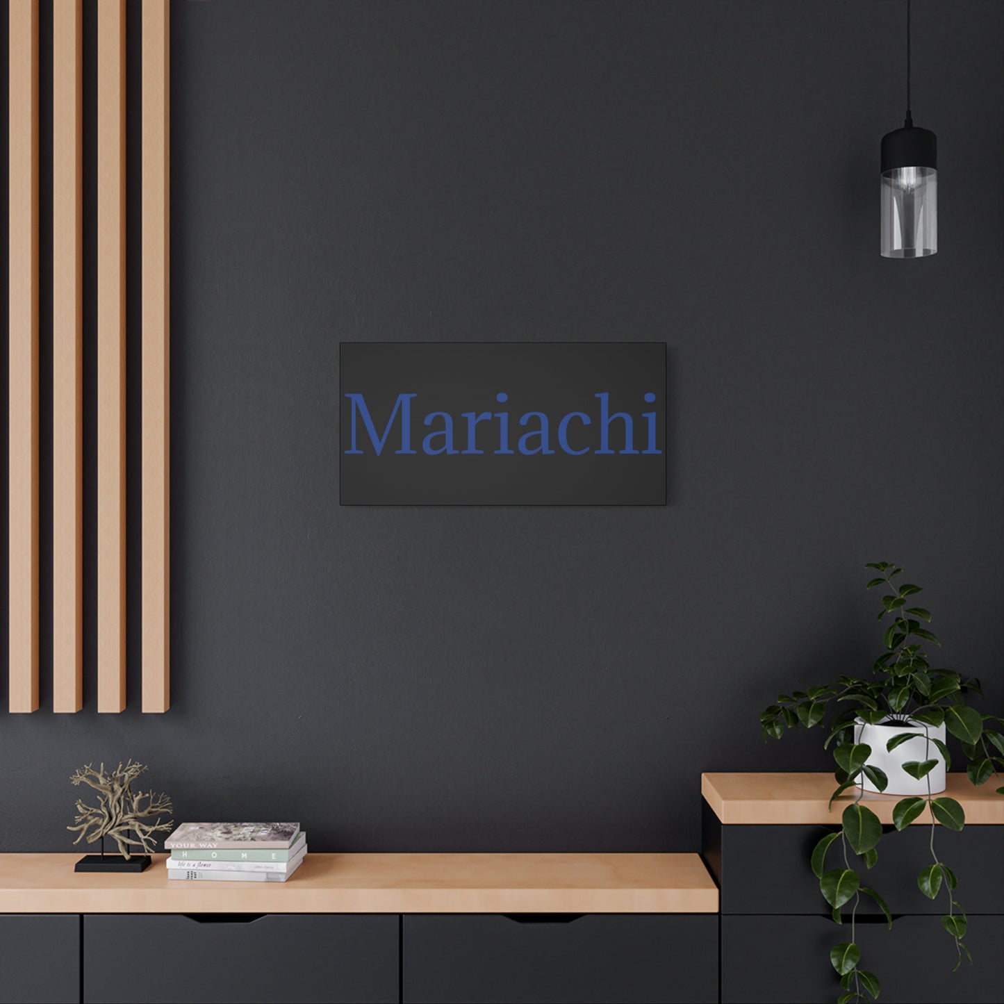Blue Mariachi Matte Canvas, Stretched, 1.25"