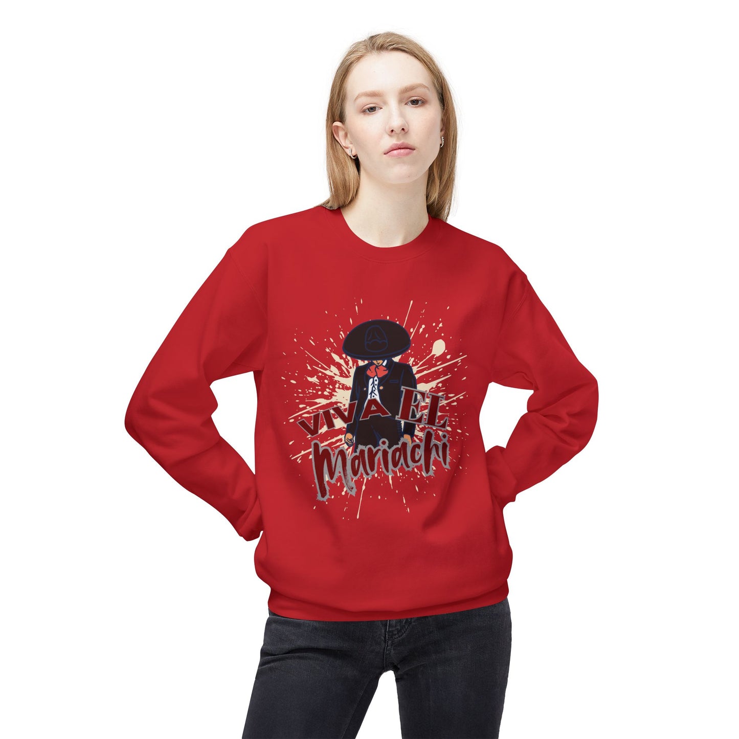 Viva El Mariachi Unisex Midweight Softstyle Fleece Crewneck Sweatshirt
