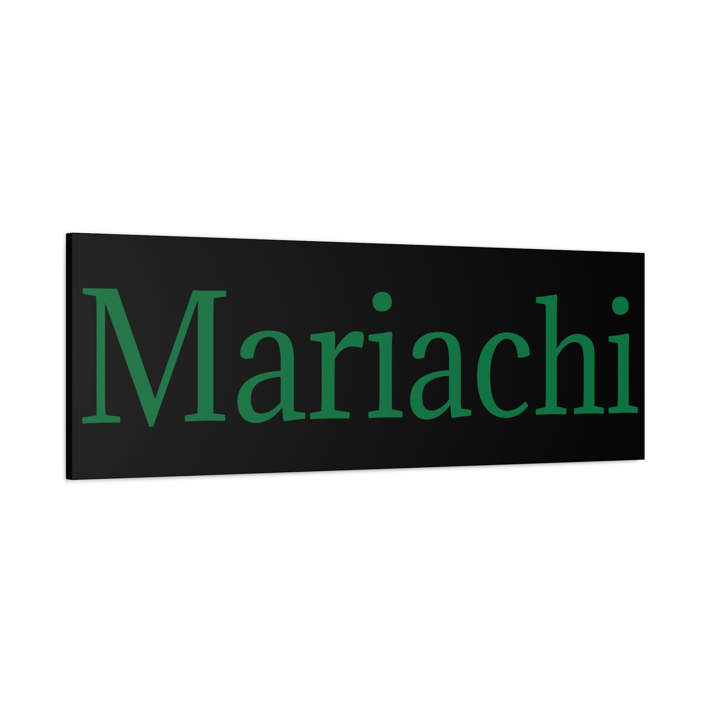 Green Mariachi Matte Canvas, Stretched, 1.25"