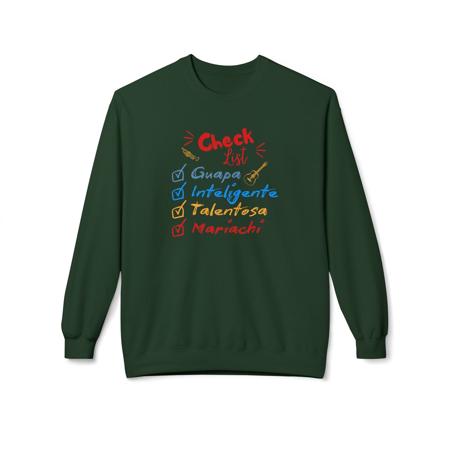 Checklist Guapa Unisex Midweight Softstyle Fleece Crewneck Sweatshirt