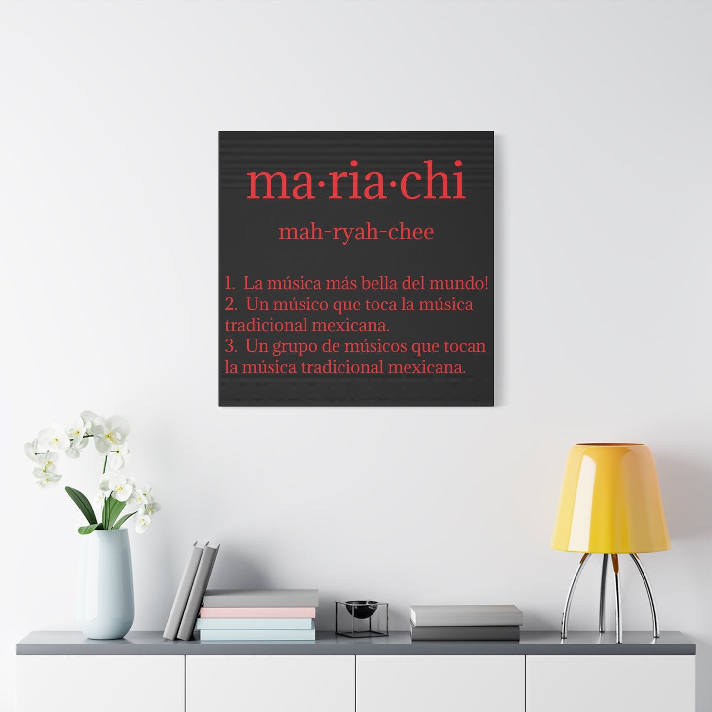 Red Mariachi Definition Business Matte Canvas, Stretched, 1.25"