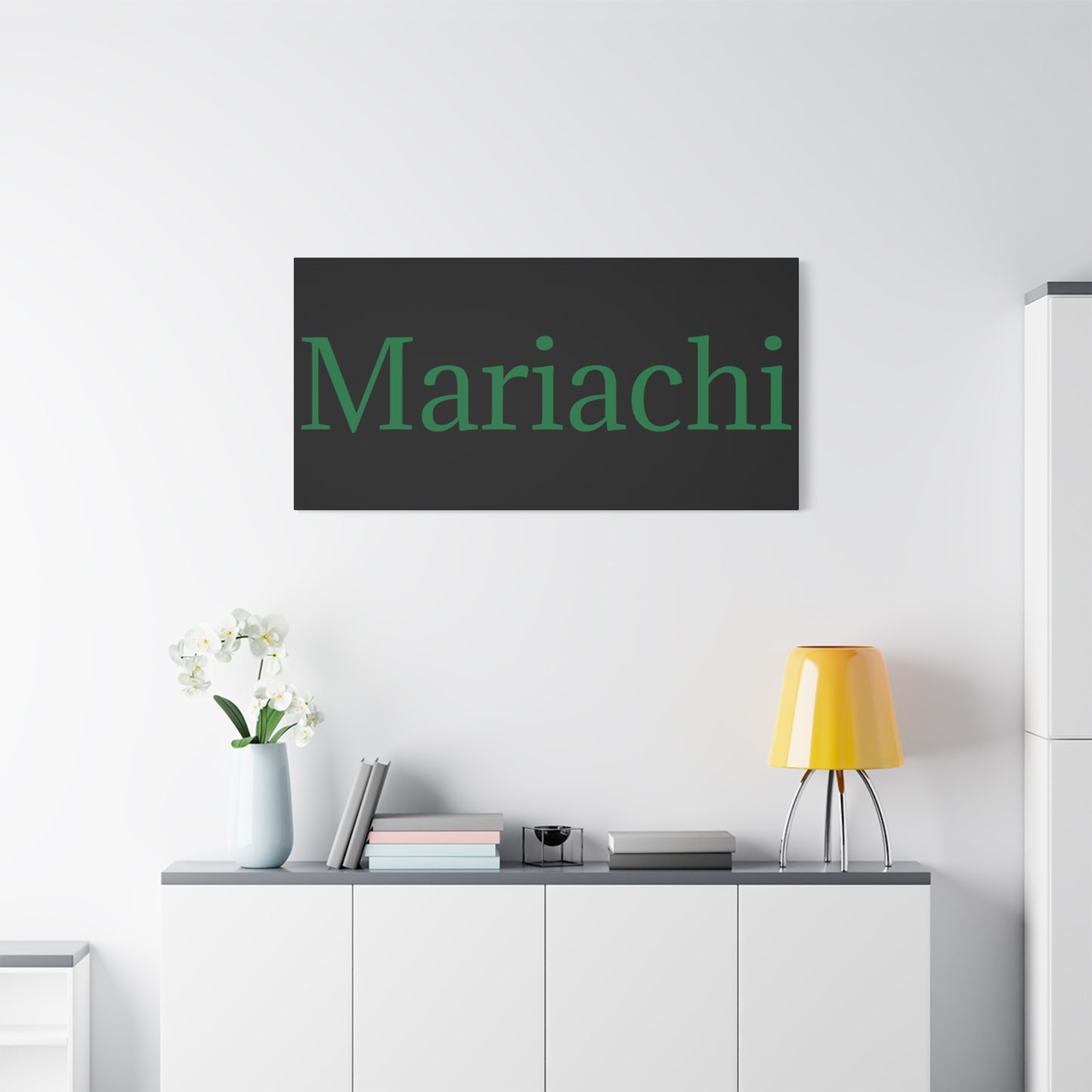 Green Mariachi Matte Canvas, Stretched, 1.25"