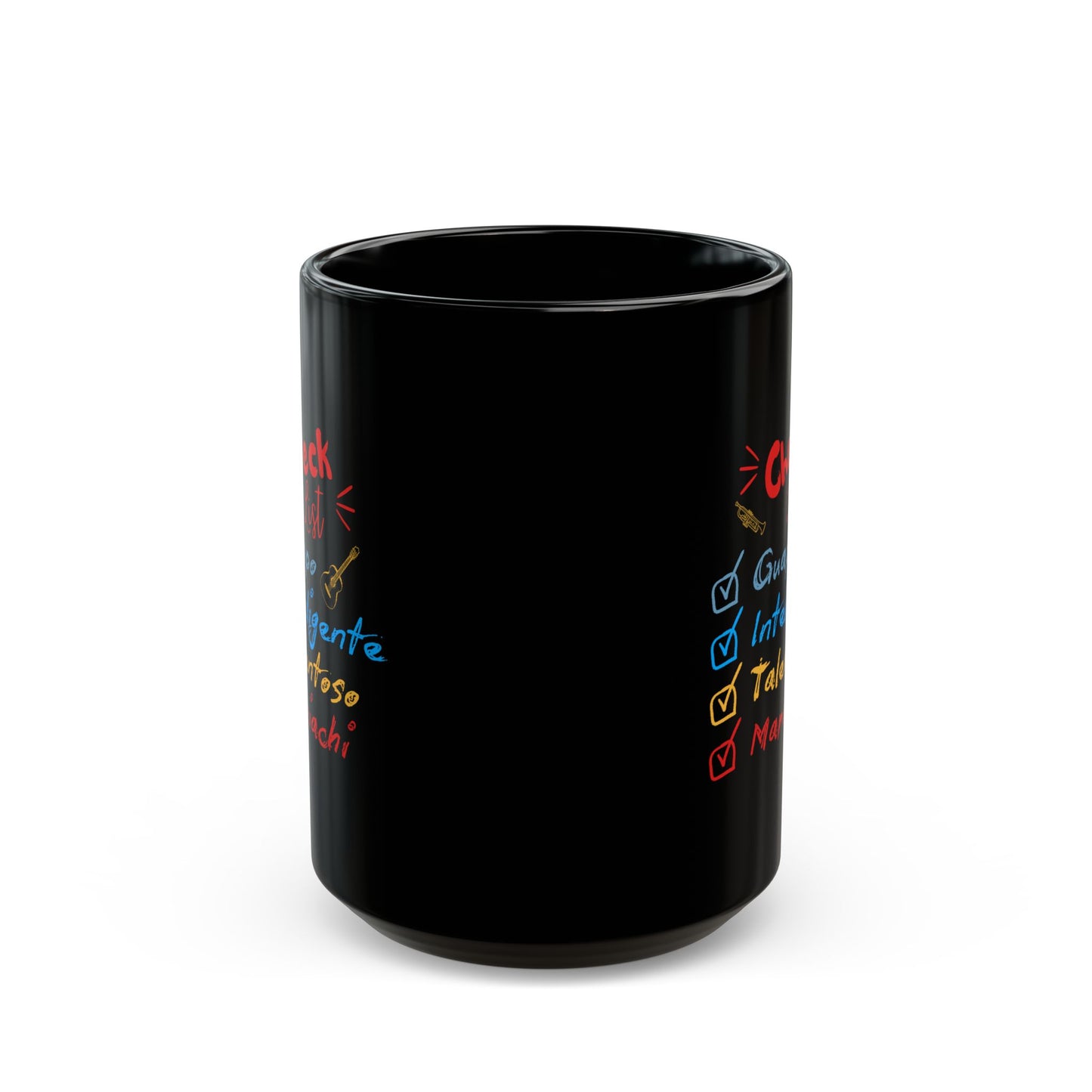 Checklist Guapo Black Mug (11oz, 15oz)