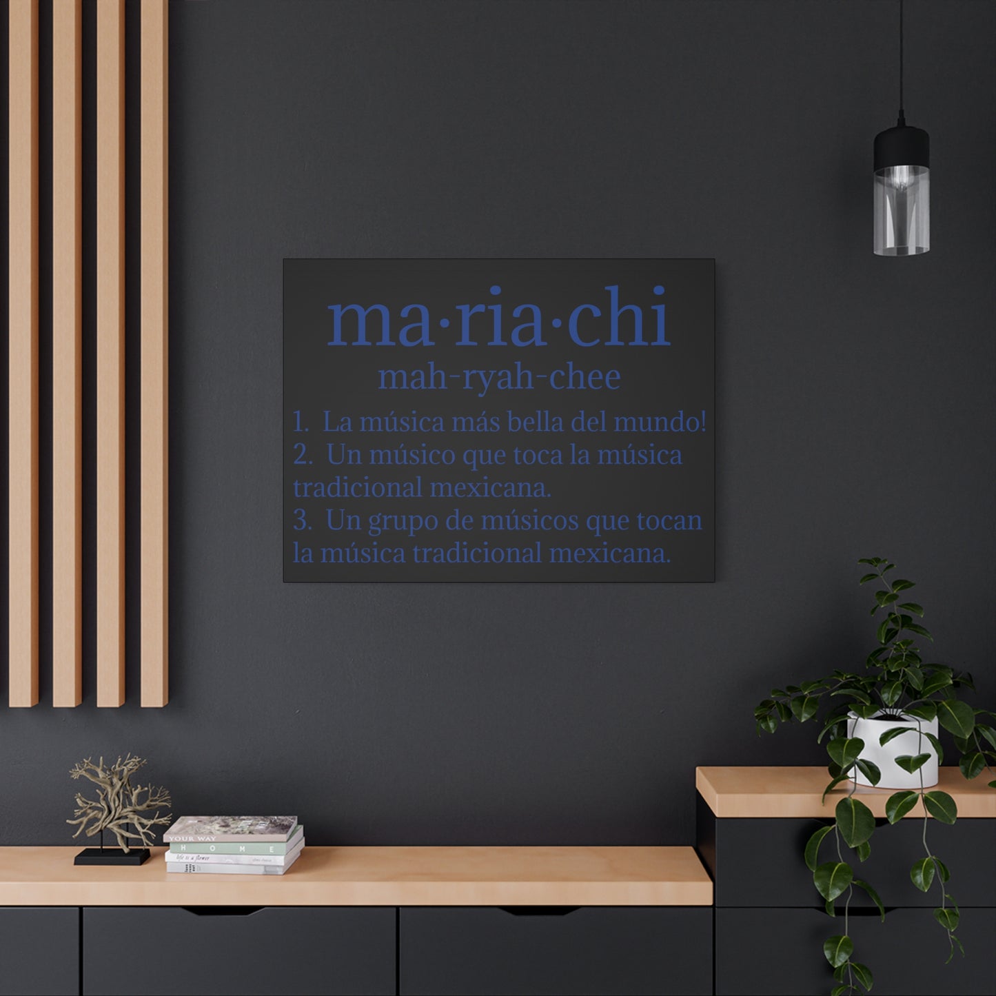 Blue Mariachi Definition Business Matte Canvas, Stretched, 1.25"