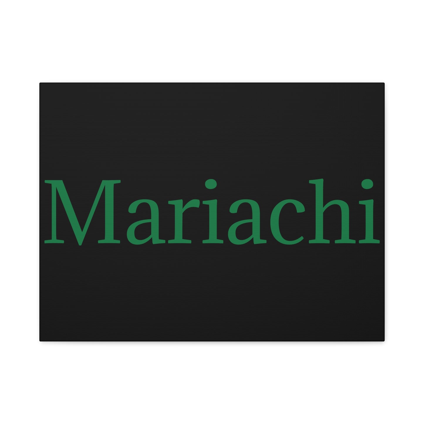 Green Mariachi Matte Canvas, Stretched, 1.25"