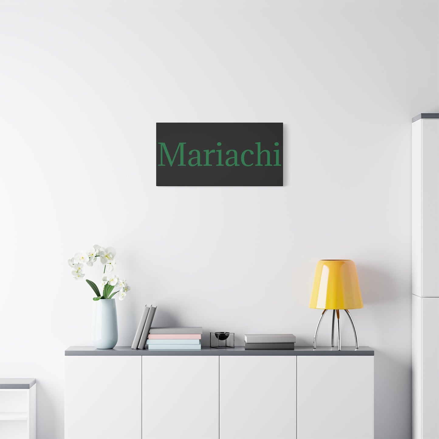 Green Mariachi Matte Canvas, Stretched, 1.25"