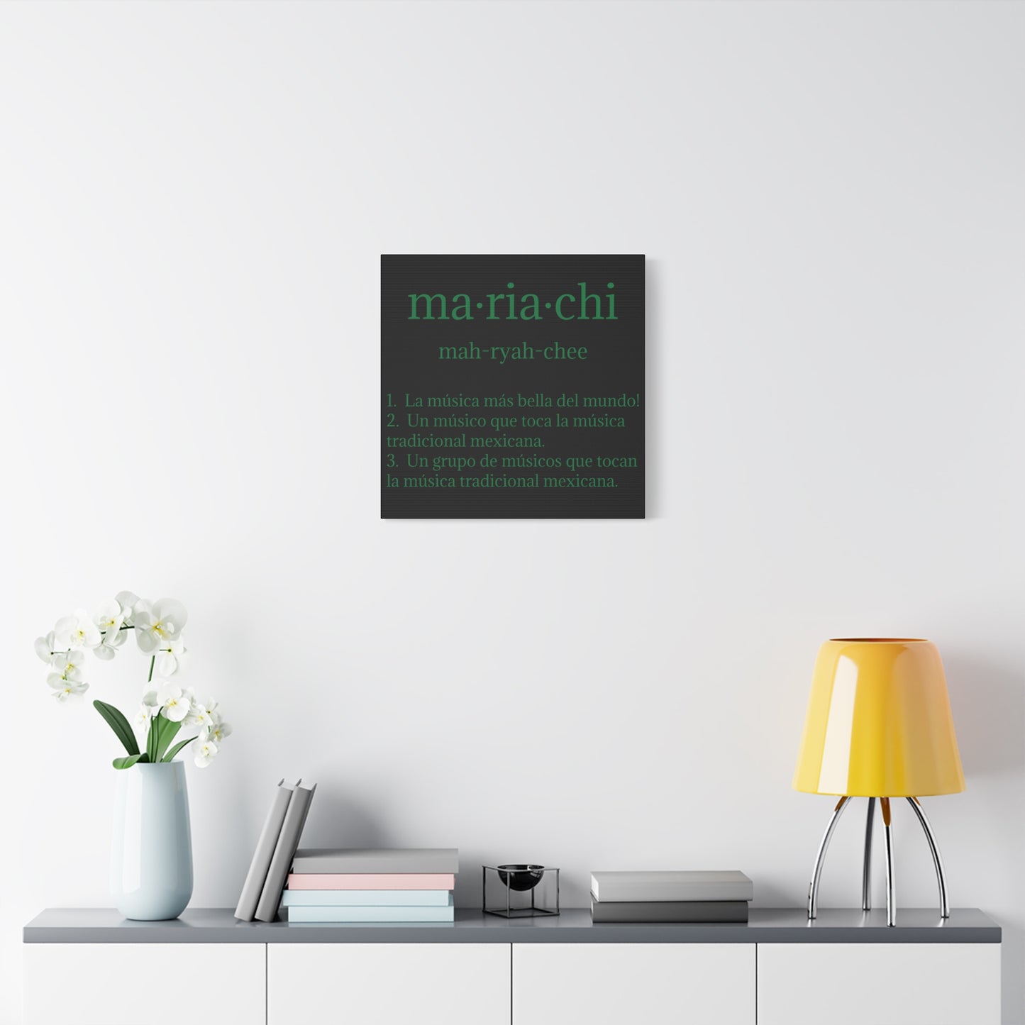 Green Mariachi Definition Business Matte Canvas, Stretched, 1.25"