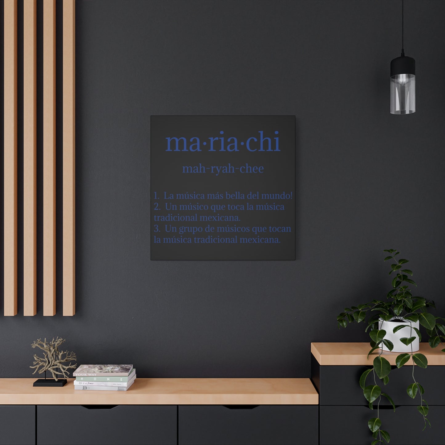 Blue Mariachi Definition Business Matte Canvas, Stretched, 1.25"