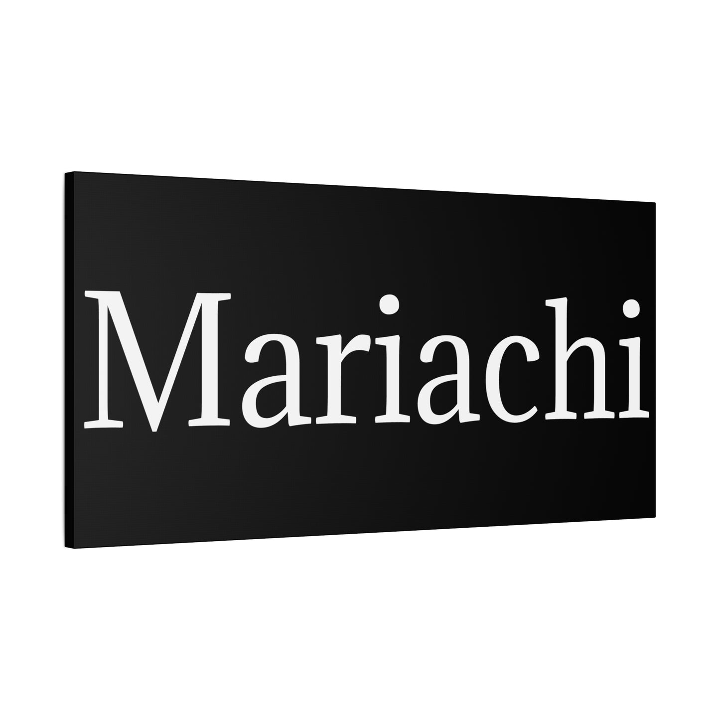 White Mariachi Matte Canvas, Stretched, 1.25"