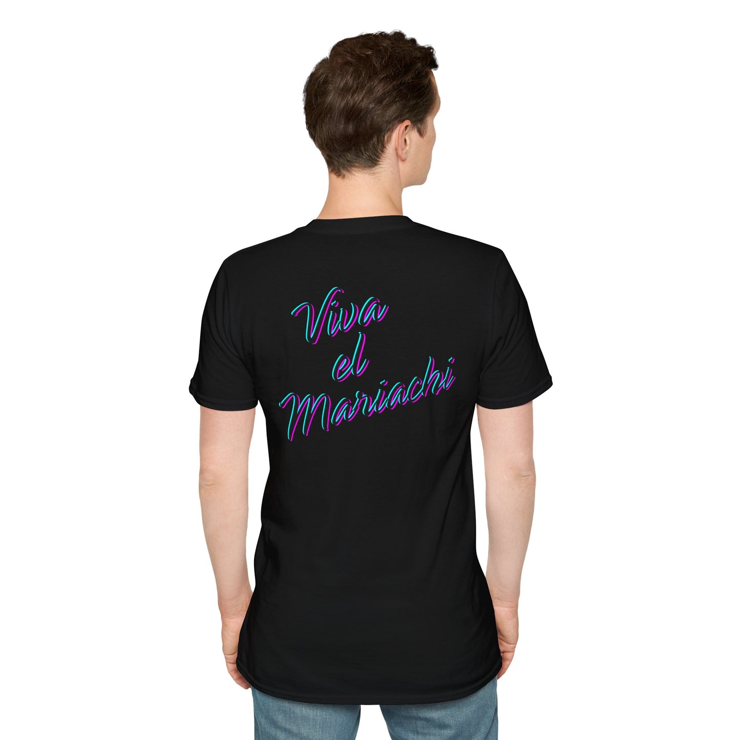 Neon Viva El Mariachi Unisex Softstyle T-Shirt