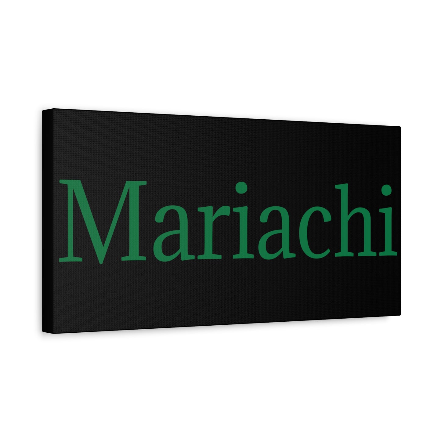 Green Mariachi Matte Canvas, Stretched, 1.25"