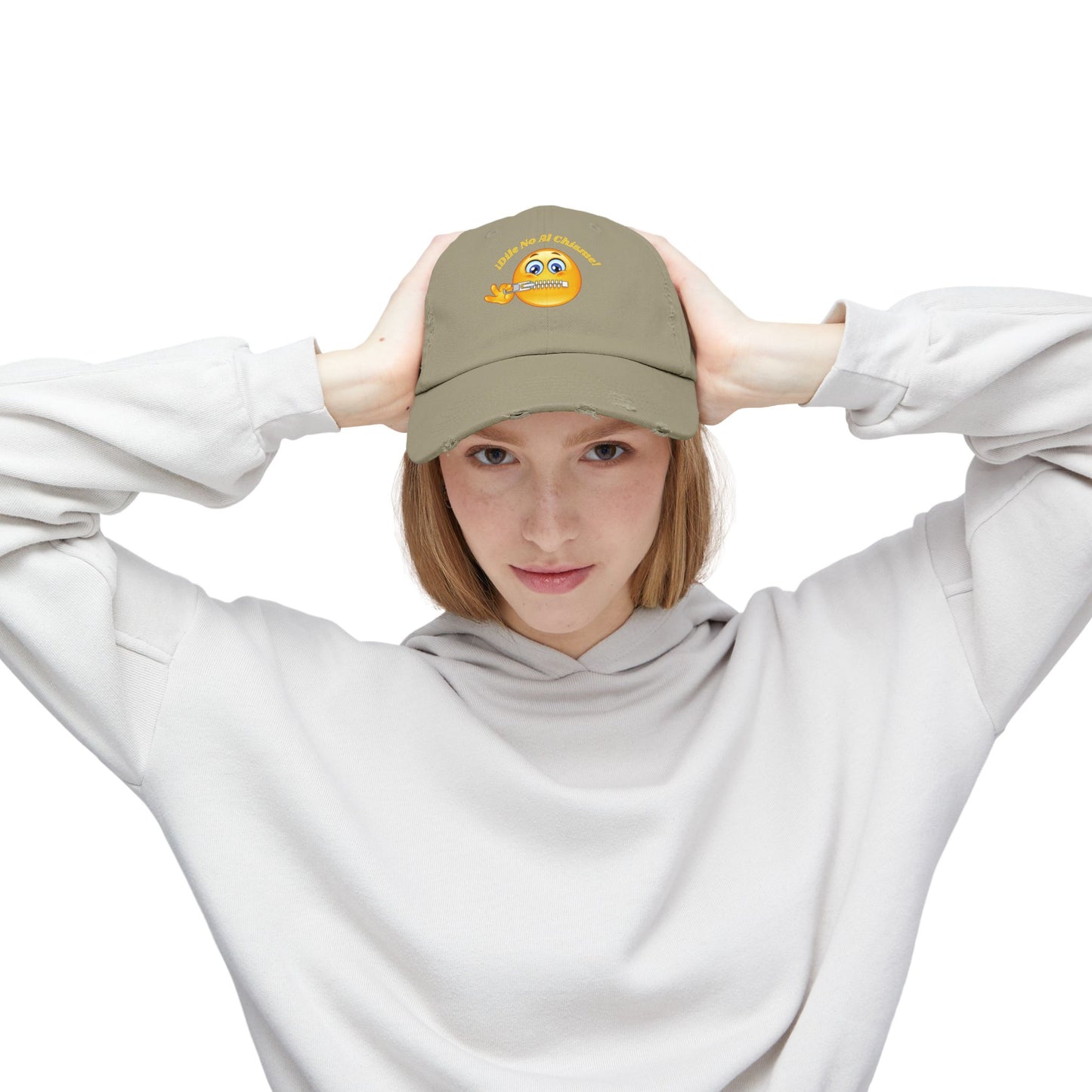 Dile No Al Chisme Unisex Distressed Cap