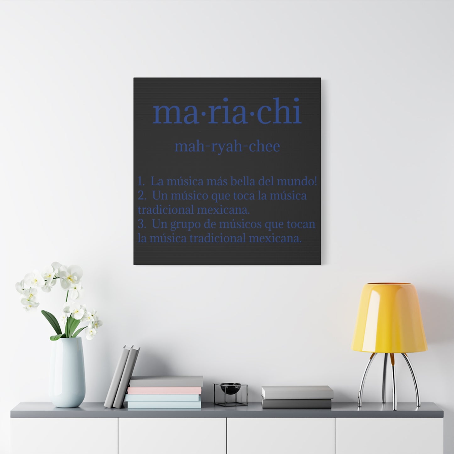 Blue Mariachi Definition Business Matte Canvas, Stretched, 1.25"