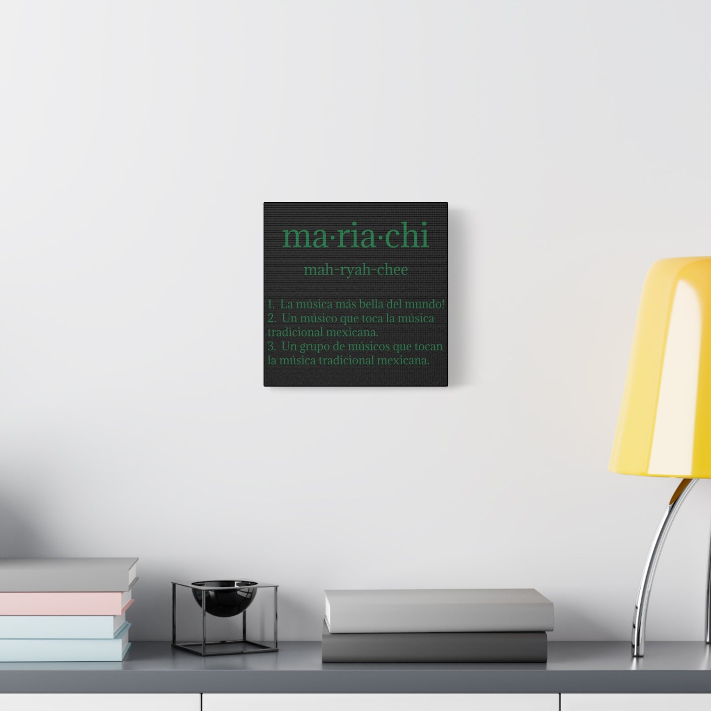 Green Mariachi Definition Business Matte Canvas, Stretched, 1.25"
