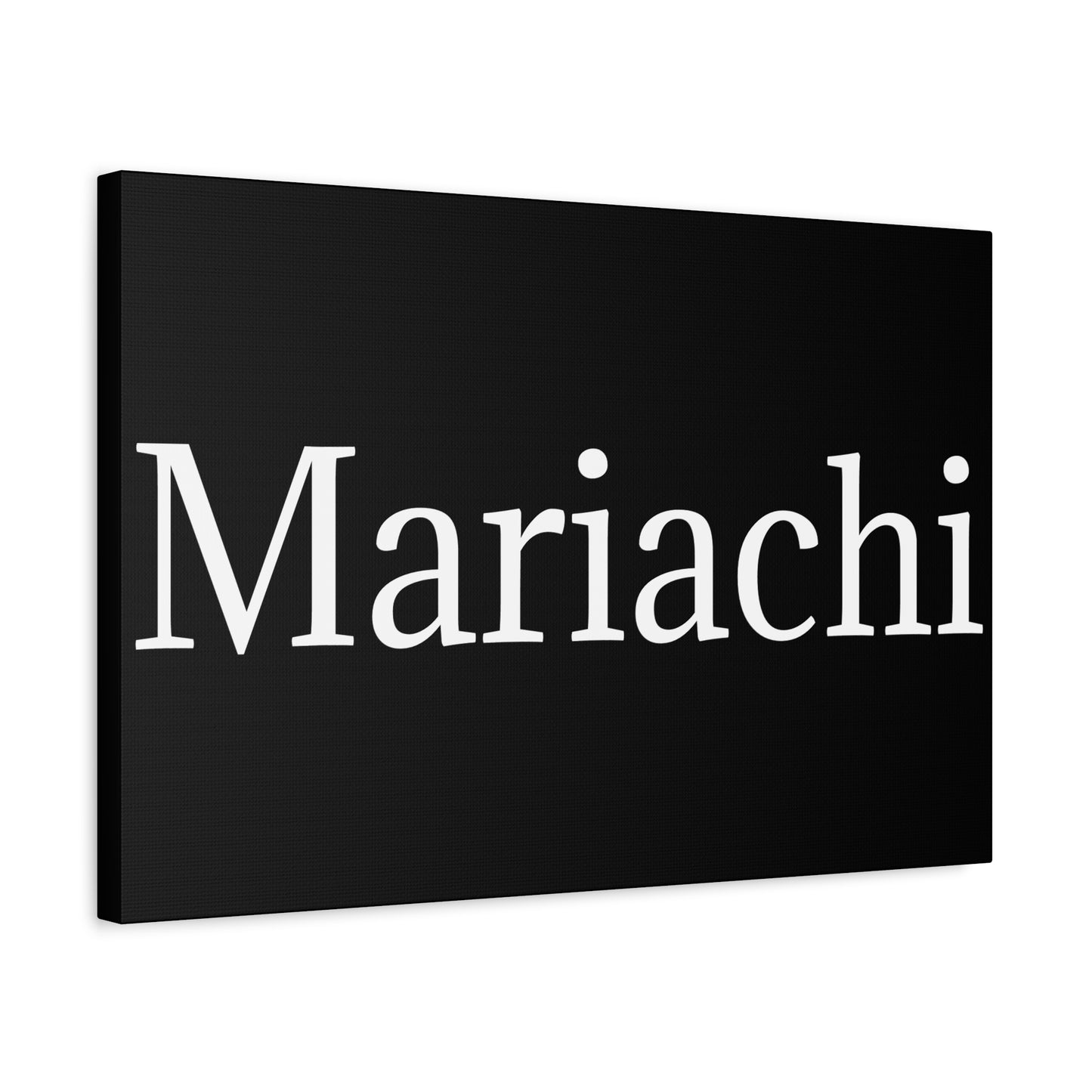 White Mariachi Matte Canvas, Stretched, 1.25"