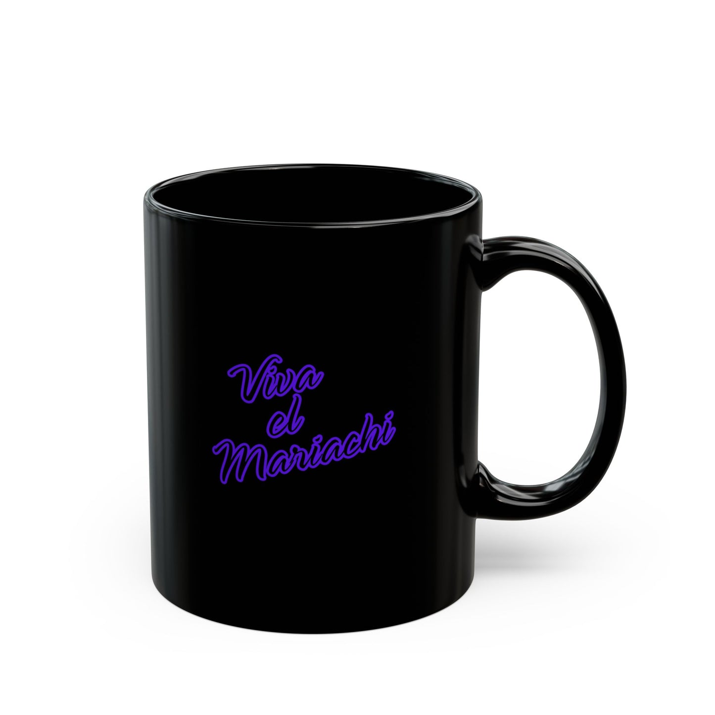 Purple Viva El Mariachi Black Mug (11oz, 15oz)