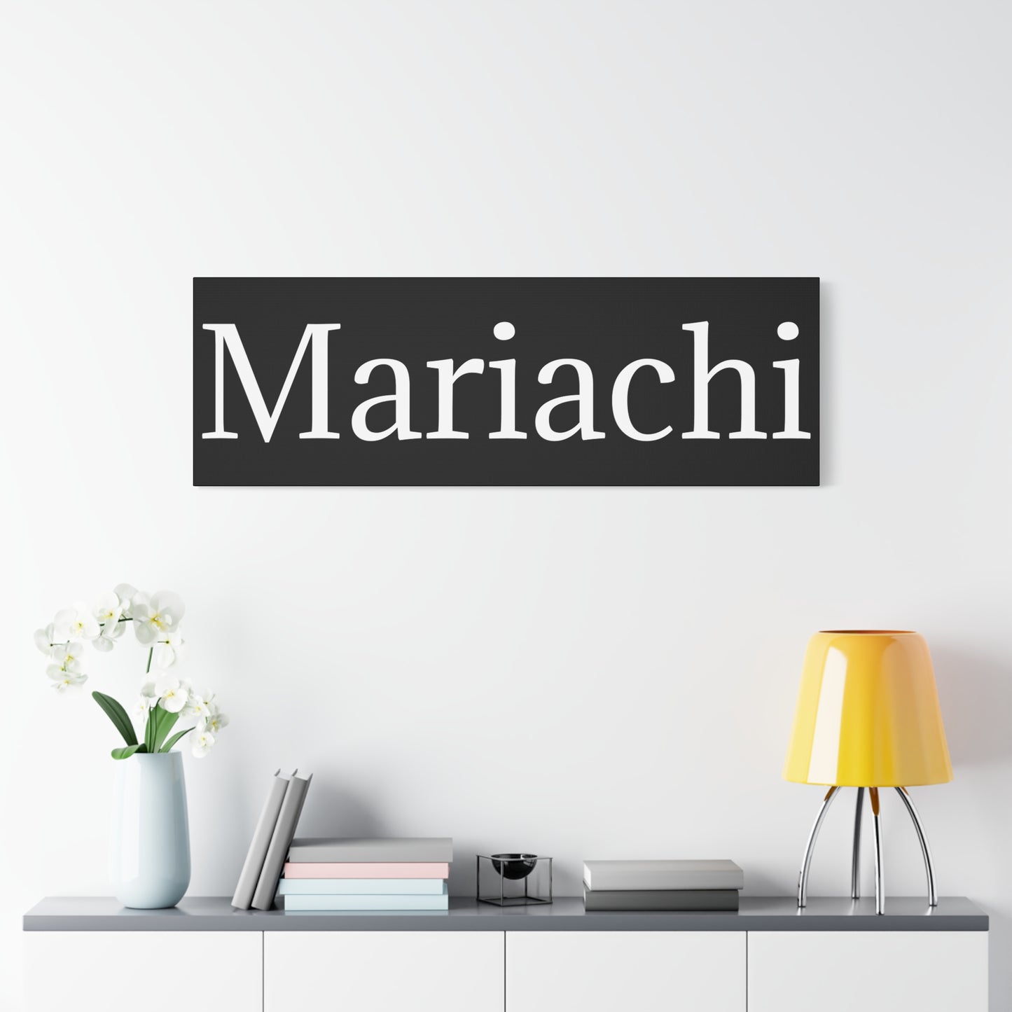 White Mariachi Matte Canvas, Stretched, 1.25"